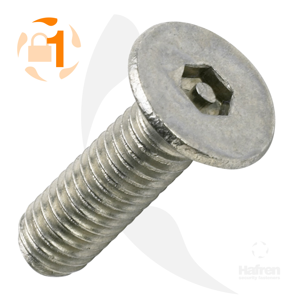 M3 x 10mm Countersunk A2 Stainless Steel Pin Hex Machine Screw