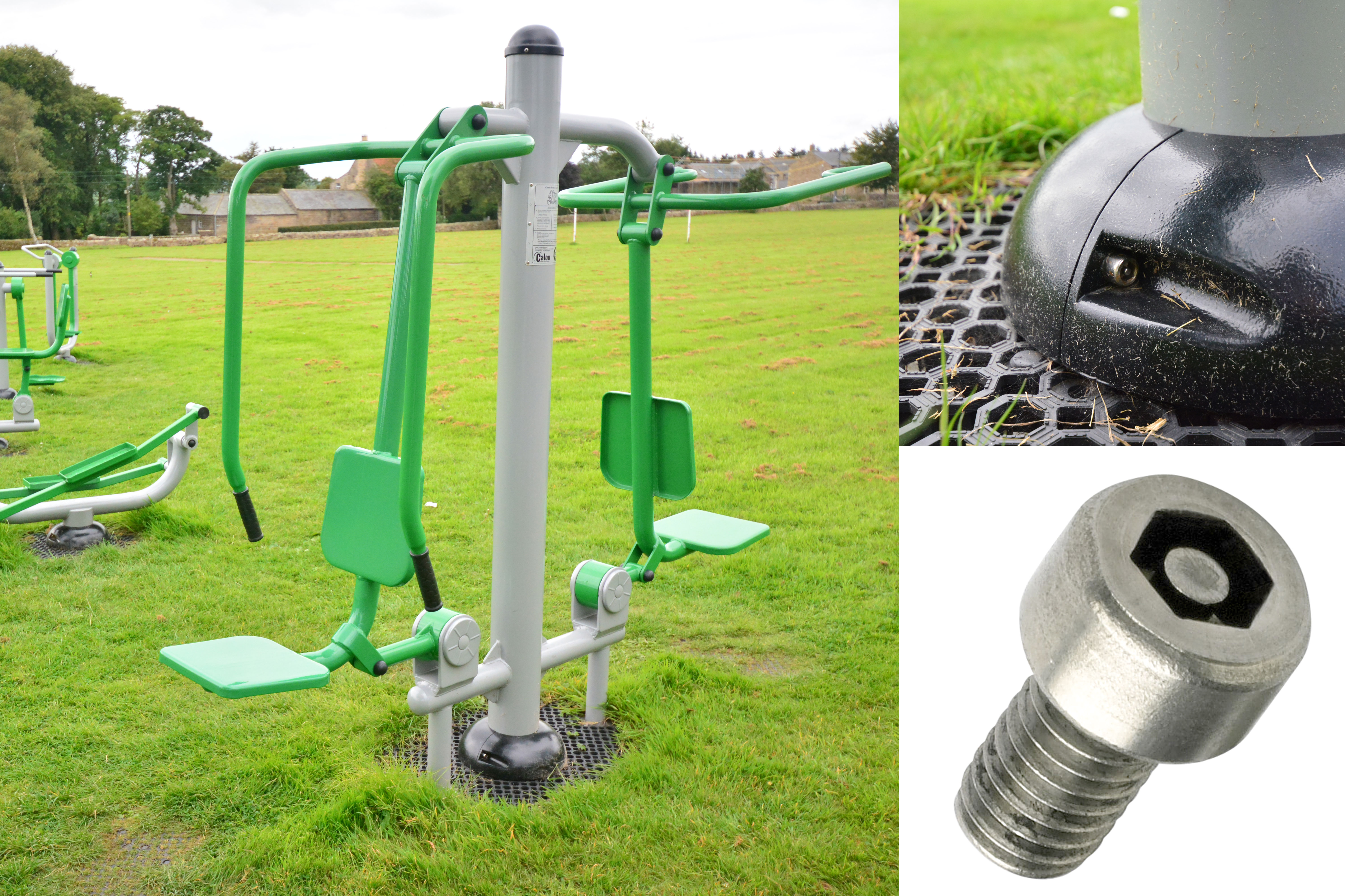 Security Fasteners in Outdoors Gyms